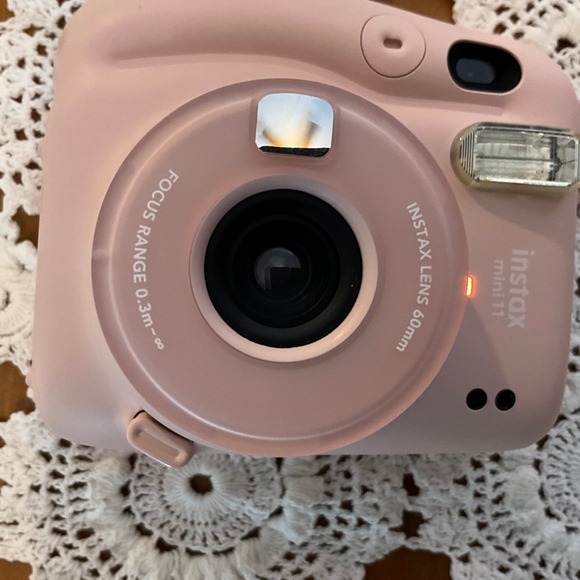 Fujifilm Instax Mini 11 Instant Camera Pink with Holographic Case TESTED Works - Picture 2 of 8